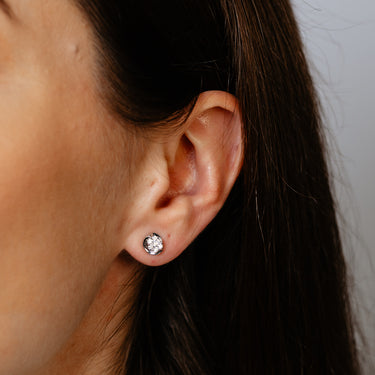 1/3 Carat Diamond Stud Earrings in 10ct White Gold