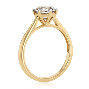 1.50 Carat Australian Diamond Solitaire Ring in 9ct Yellow Gold
