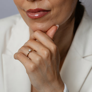 1/4 Carat Diamond Ring in 14ct Yellow Gold