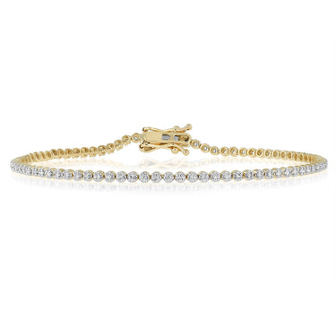 1/2 Carat Diamond Bracelet in 9ct Yellow Gold