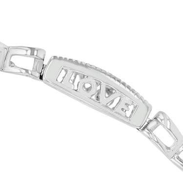 Diamond Infinite Love  Bracelet in Sterling Silver