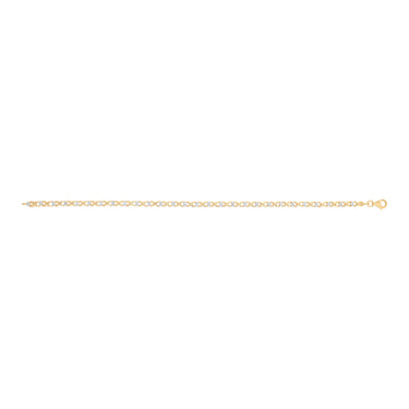 1/10 Carat Diamond 18cm Bracelet in Gold Plated Sterling Silver