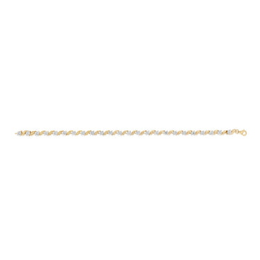 1/5 Carat Diamond Bracelet in Gold Plated Sterling Silver