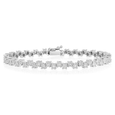 1 Carat Diamond Bracelet in Sterling Silver
