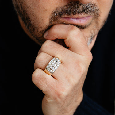 1.5 Carat Diamond Gents Ring in 9ct Yellow Gold