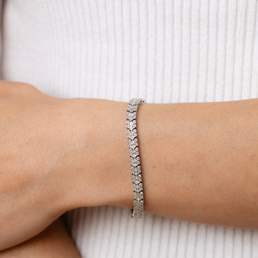 0.45 Carat Diamond 18cm Bracelet in Stirling Silver