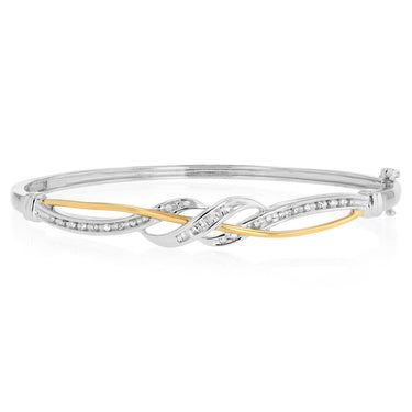 1/5 Carat Diamond Bracelet in Sterling Silver