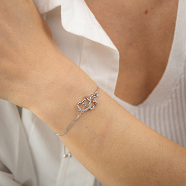 Diamond Bracelet in Sterling Silver
