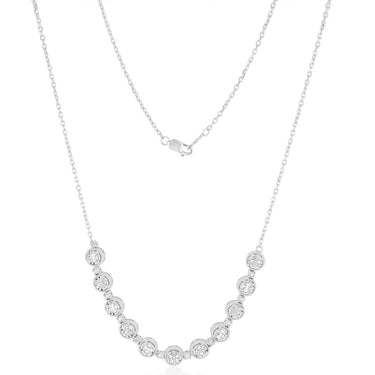 1/10 Carat Diamond 46cm Necklace in Sterling Silver