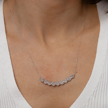 1/5 Carat Diamond Necklace in Sterling Silver