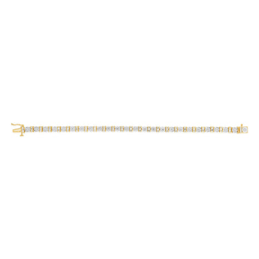 1/5 Carat Diamond 19cm Bracelet in Gold Plated Sterling Silver