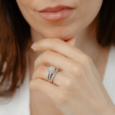 0.45 Carat Diamond Ring in Sterling Silver