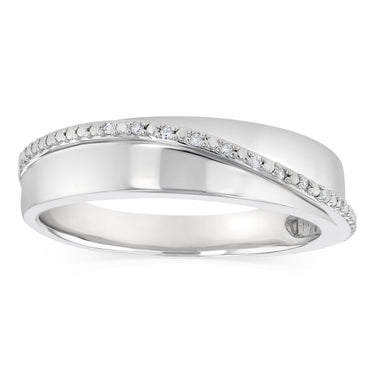 Diamond Gents Ring in Sterling Silver