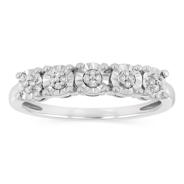 20 Diamonds Ring in Sterling Silver