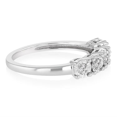 20 Diamonds Ring in Sterling Silver