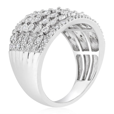 0.45 Carat Diamond Ring in Sterling Silver