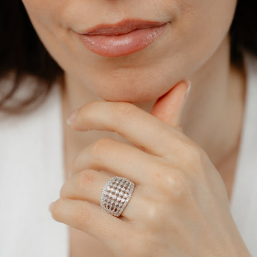 0.45 Carat Diamond Ring in Sterling Silver