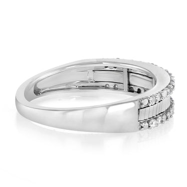 1/6 Carat Diamond Ring in Sterling Silver