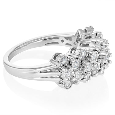 0.45 Carat Diamond Ring in Sterling Silver