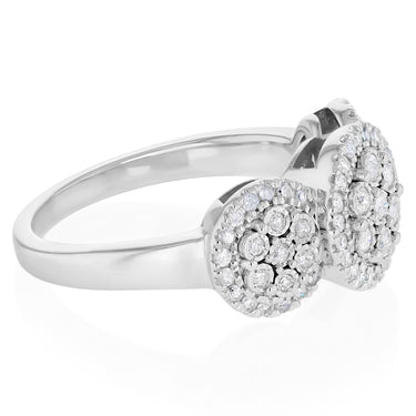 0.45 Carat Diamond Ring in Sterling Silver