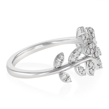 1/4 Carat Diamond Ring in Sterling Silver