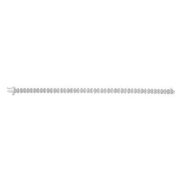 0.45 Carat Diamond Bracelet in Sterling Silver