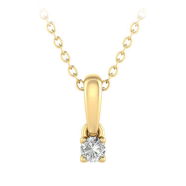 Diamond Pendant in 9ct Yellow Gold