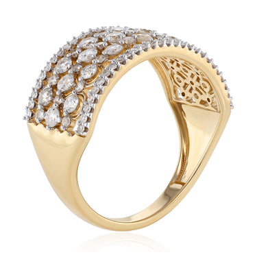 1 Carat Diamond Ring in 9ct Yellow Gold