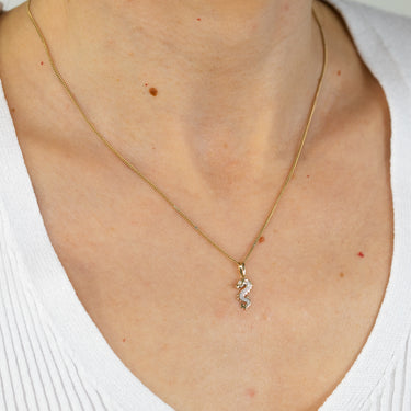 Diamond Dragon Pendant in 9ct Yellow Gold