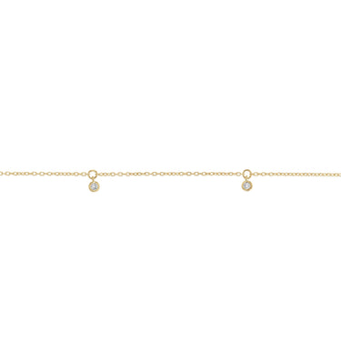 4 Diamonds Fancy Bracelet in 9ct Yellow Gold