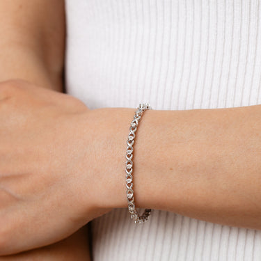 1/4 Carat Diamond 18.5cm Bracelet in Sterling Silver