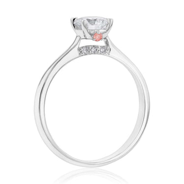 Luminesce Lab Grown 18ct White Gold 1 Carat Diamond Solitaire Engagment Ring
