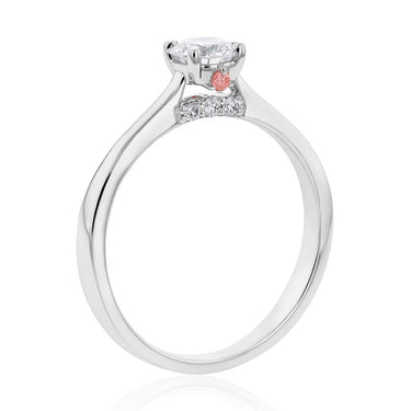Luminesce Lab Grown 18ct White Gold 1/2 Carat Diamond Solitaire Engagment Ring