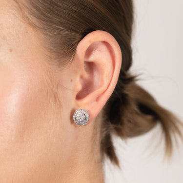 Luminesce Lab Grown 1 Carat Diamond Stud Earrings in Sterling Silver