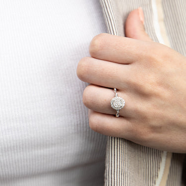 Luminesce Lab Grown Diamond 1/4 Carat Dress Ring in Sterling Silver