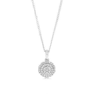 Luminesce Lab Grown Diamond 1/4 Carat Silver Pendant