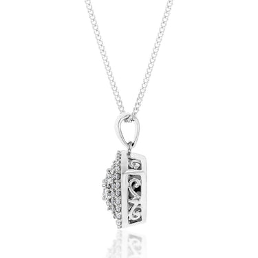 Luminesce Lab Grown 1/2 Carat Diamond in Sterling Silver Pendant on Chain