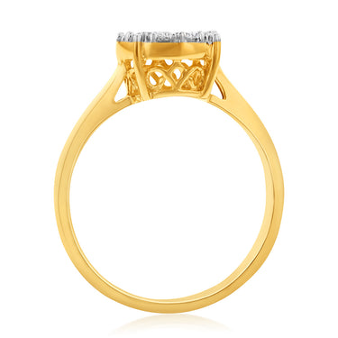Luminesce Lab Grown 9ct Yellow Gold 1/2 Carat Diamond Ring