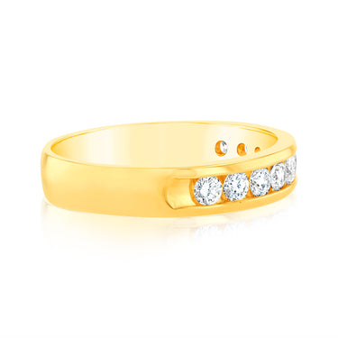 Luminesce Lab Grown Diamond 1/2 Carat Eternity Ring in 9ct Yellow Gold