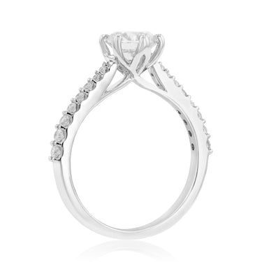 Luminesce Lab Grown 14ct White Gold 1.4 Carat Fancy Diamond Ring