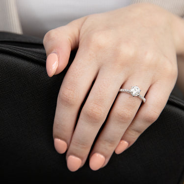 Luminesce Lab Grown 14ct White Gold 1.4 Carat Fancy Diamond Ring