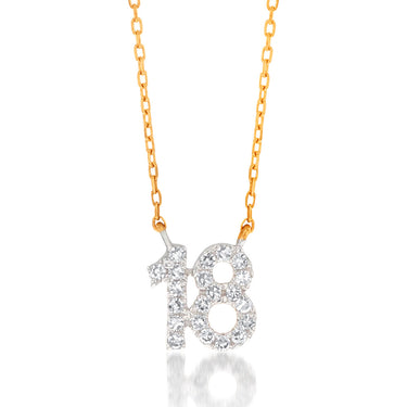 Luminesce Lab Grown Diamond 18 Pendant in 9ct Yellow Gold on Adjustable 45cm Chain