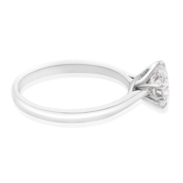 Luminesce Lab Grown 1 Carat Diamond Oval Solitaire Ring set in 14ct White Gold