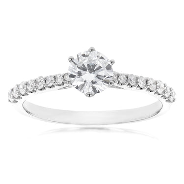 Luminesce Lab Grown 1 Carat Diamond Ring in 18ct White Gold