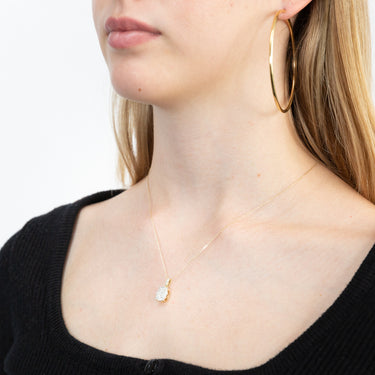 Luminesce Lab Grown Diamond .45 Carat Cluster Pendant in 9ct Yellow Gold With Chain