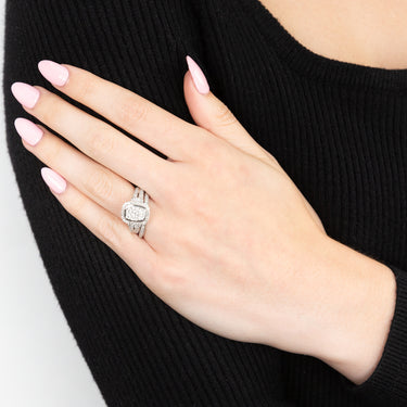 Luminesce Lab Grown Diamond Bridal Set .95Carat in  set in 10ct White Gold