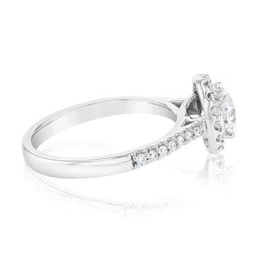 Luminesce Lab Grown 18ct White Gold 1.3 Carat Diamond Brilliant Engagement Ring