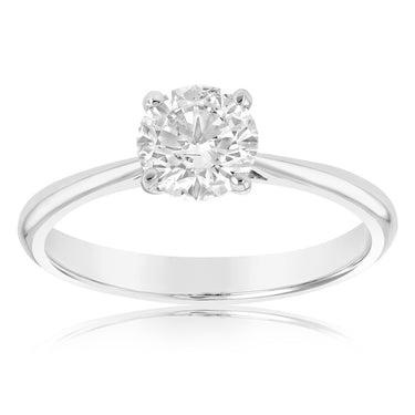 Luminesce Lab Grown 14ct White Gold 1 Carat Solitaire Ring