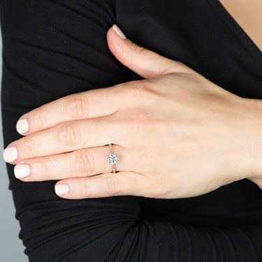 Luminesce Lab Grown 14ct White Gold 1 Carat Solitaire Ring