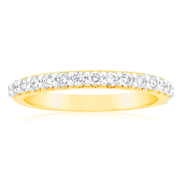 Luminesce Lab Grown Diamond 1/3 Carat Wedding Band 14ct Yellow Gold